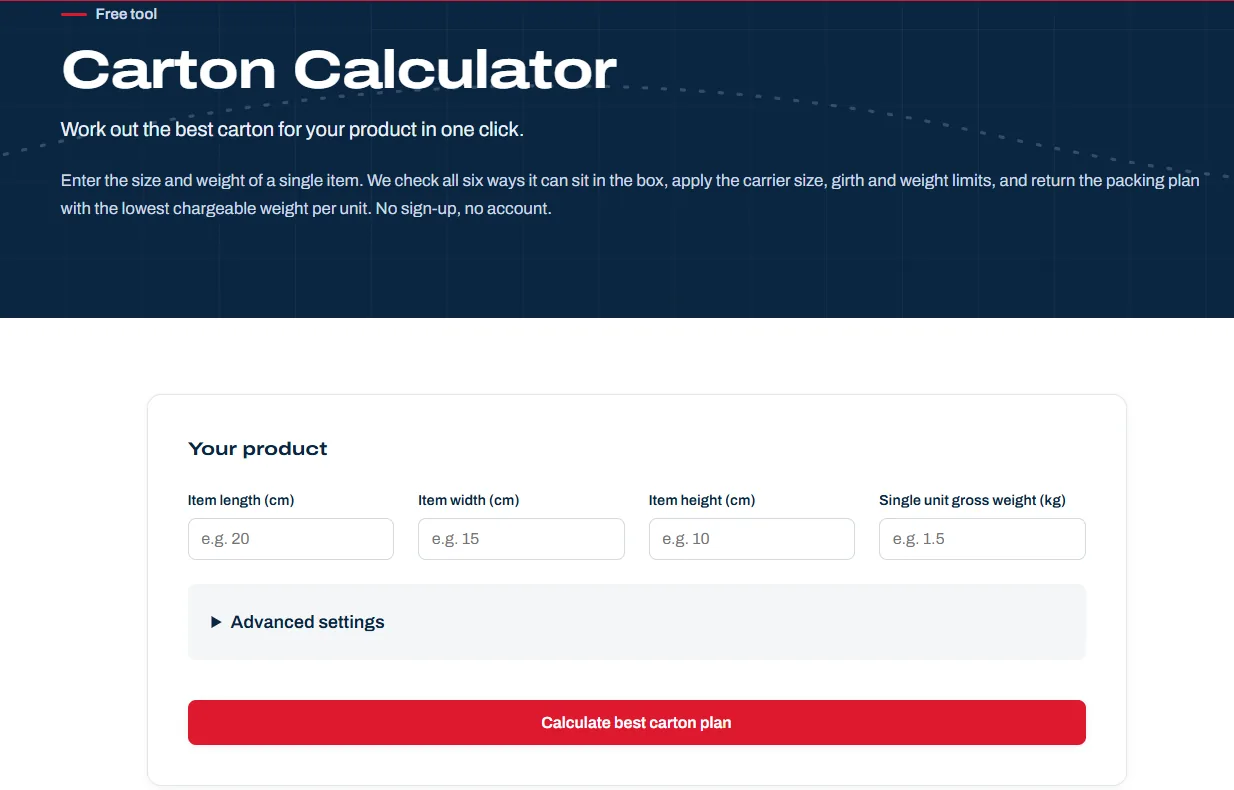 Featured image for “New Free Carton Calculator Tool: Cut Freight & Optimize Your Packing Workflow”